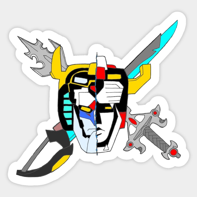 Voltron Old and New Sticker by Joseph Baker